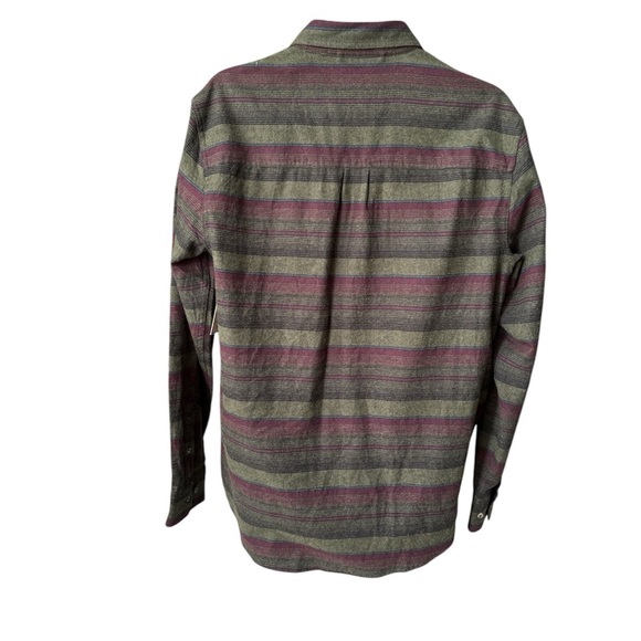 NWT, DRAVUS Malachi Woven Stripe Cotton Button Down, Large - Picture 4 of 10